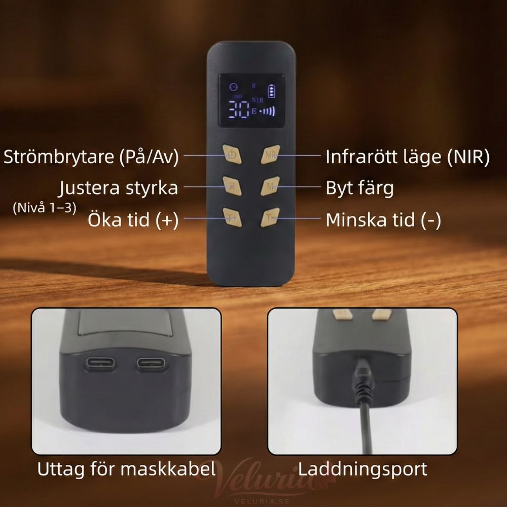 Veluria™ Silk - LED Contour System + Halsmask (Gåva) - Veluria